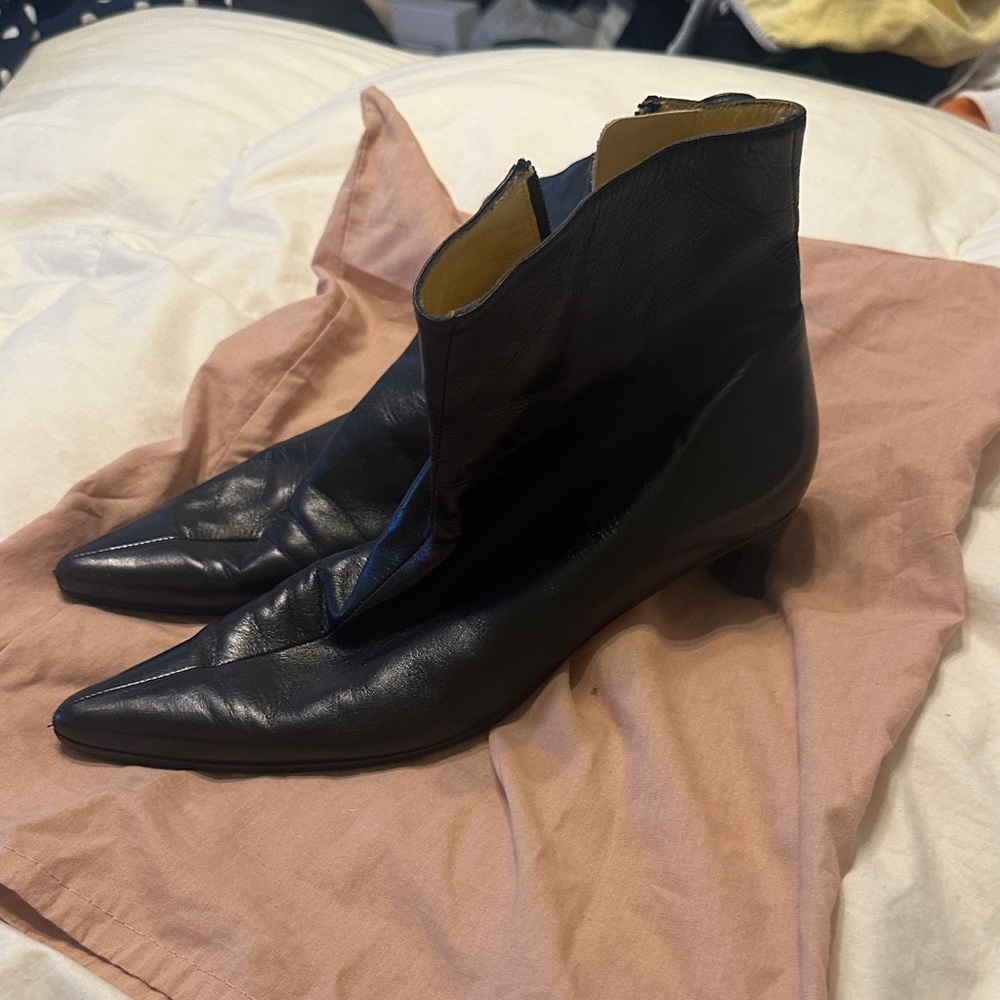 Séducta Black Leather Women’s Ankle Boots
